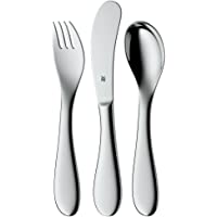 WMF Knuddel - Cubertería para niños 3 piezas (tenedor- cuchillo de mesa y cuchara) (WMF Kids infantil)